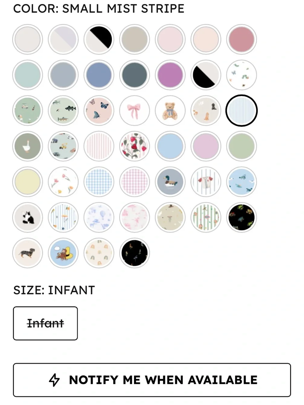 Kyte Baby Swaddle Blanket in Small Mist Stripe